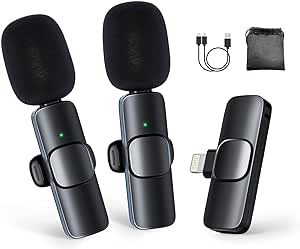 Noise Cancellation Wireless Lavalier Microphone