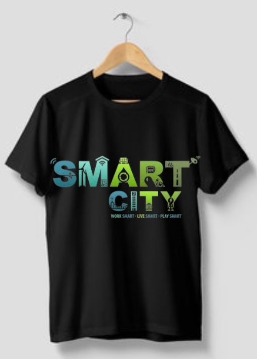 SmartCity Themed 100% Cotton Unisex T - Shirt
