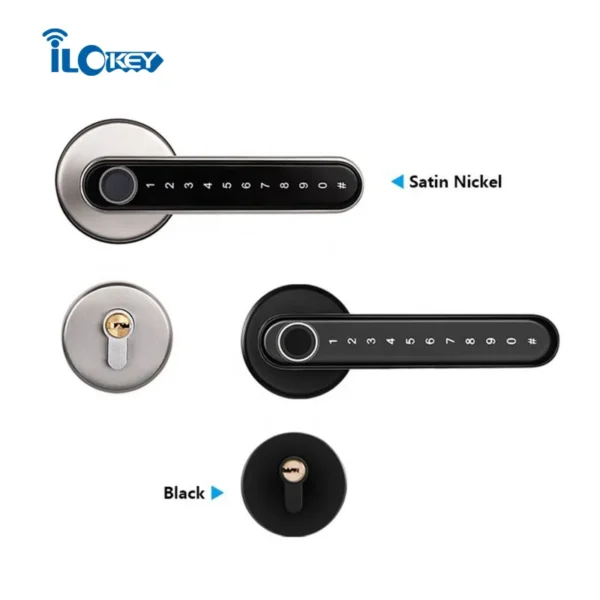 iLockey Outdoor Wi-Fi Biometric Fingerprint, A201-Tuya-SN-Mortise Door Lock