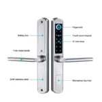 Smart Slim Lock Aluminum Sliding Door Fingerprint Lock App Control