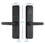 Smart Home Tuya APP Fingerprint Digital Lock Wi-Fi Access Handle with Doorbell